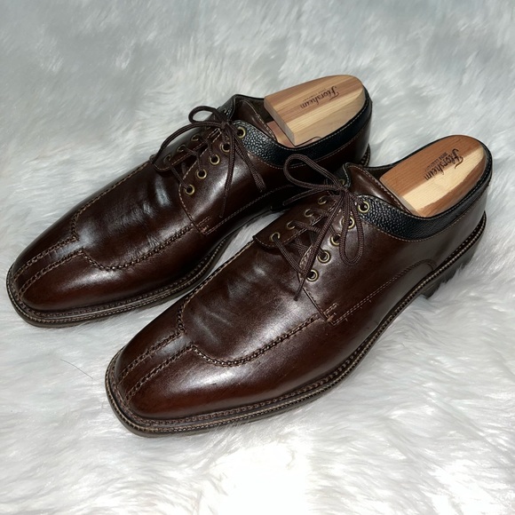Cole Haan Brown Leather Split Toe Oxfords Shoes~Lace Up Men Size 10.5 M, CO2883 - Picture 3 of 8